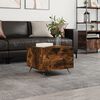 vidaXL Τραπεζάκι Σαλονιού Καπνιστή Δρυς 50x50x40 εκ. Επεξεργασμ. Ξύλο