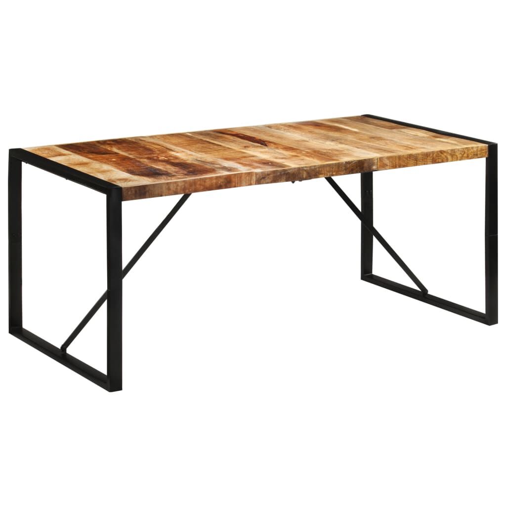 vidaXL Τραπεζαρία 175x90x76 εκ. από Μασίφ Ακατέργαστο Ξύλο Μάνγκο