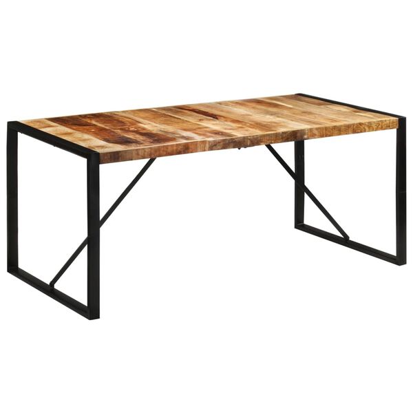 vidaXL Τραπεζαρία 175x90x76 εκ. από Μασίφ Ακατέργαστο Ξύλο Μάνγκο