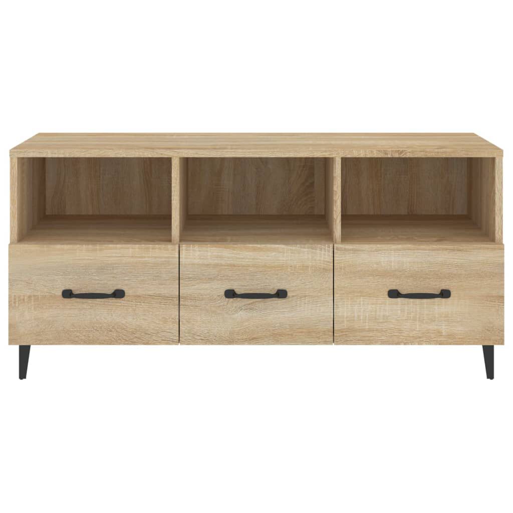 vidaXL Έπιπλο Τηλεόρασης Sonoma Δρυς 102x35x50 εκ. Επεξεργ. Ξύλο
