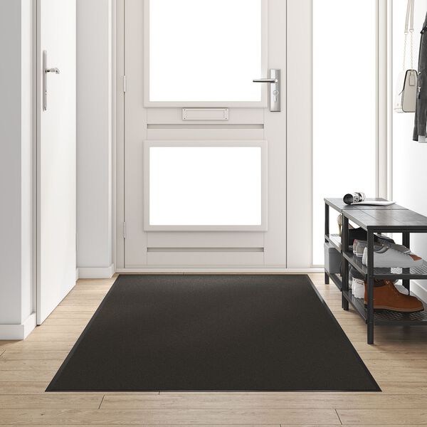 vidaXL Μαύρο Πατάκι Φιλικό για το Πλυντήριο 120x250 εκ