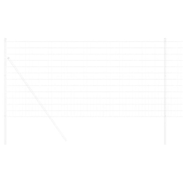 vidaXL Φράχτης Εuro Ασημί 1 x 10 m Χάλυβας με θερμή επιμετάλλωση