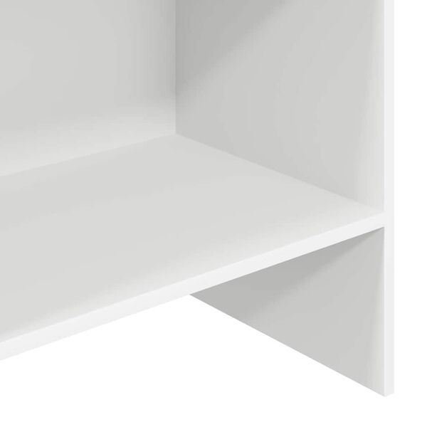vidaXL Βιβλιοθήκη Λευκή 60 x 35 x 180 εκ. από Επεξ. Ξύλο