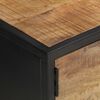vidaXL Έπιπλο TV με Σκαλιστή Πόρτα 130x30x40 εκ. Ακατέργ. Ξύλο Μάνγκο