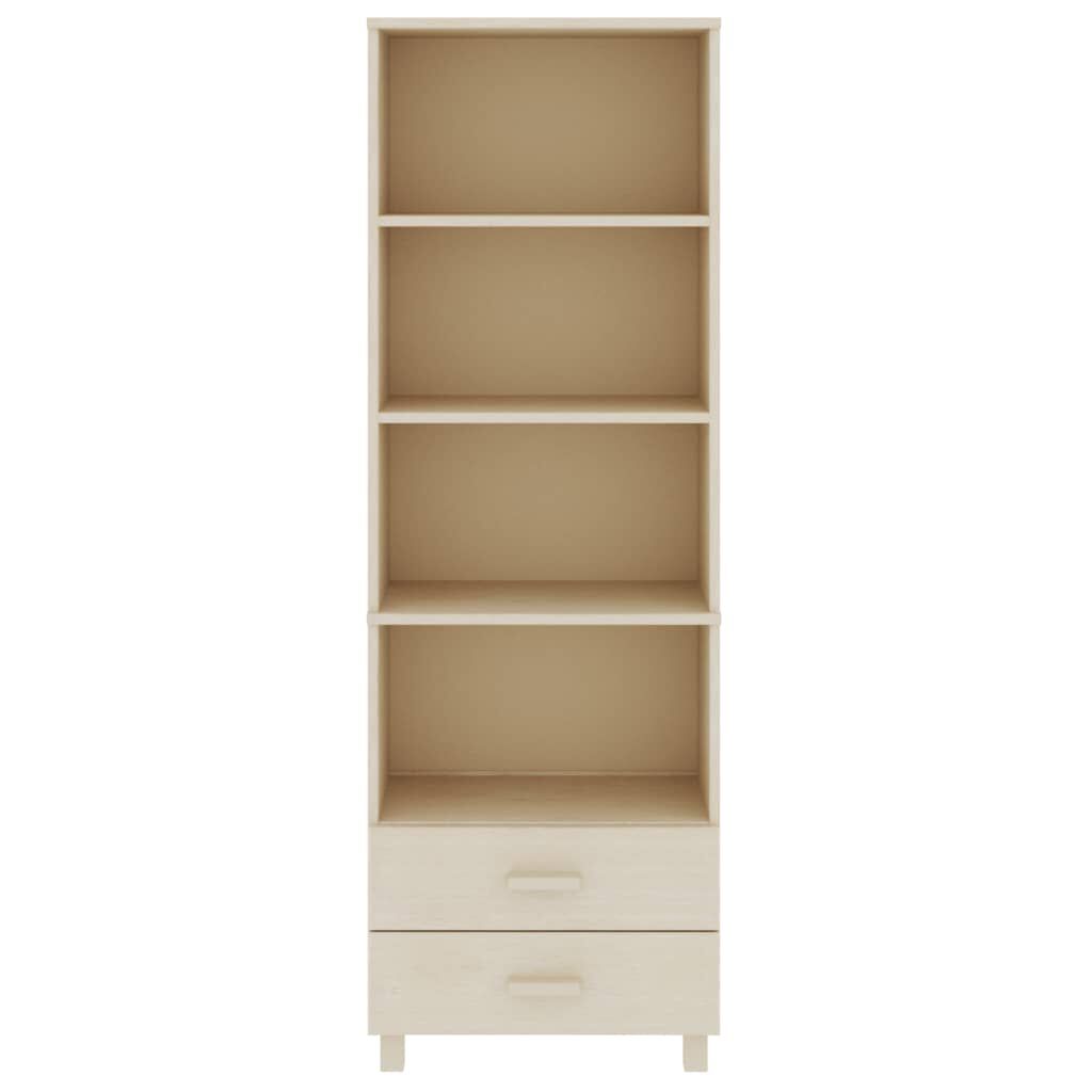 vidaXL Ραφιέρα HAMAR Καφέ Μελί 60 x 35 x 180 εκ. Μασίφ Ξύλο Πεύκου