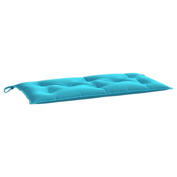 vidaXL Μαξιλάρι Πάγκου Κήπου Τιρκουάζ 110 x 50 x 7 εκ. Υφασμάτινο