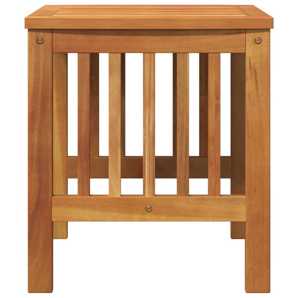 vidaXL Κηπουρική Πλευρικό Τραπέζι Καφέ 45x45x50 εκ. Μασίφ ξύλο ακακίας