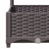 vidaXL Γλάστρα Κήπου με Πλέγμα Καφέ 120x40x121,5 εκ. από Πολυπροπυλένιο