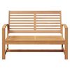 vidaXL Παγκάκι κήπου Φυσικό 110 x 64 x 76.5 εκ Μασίφ ξύλο teak