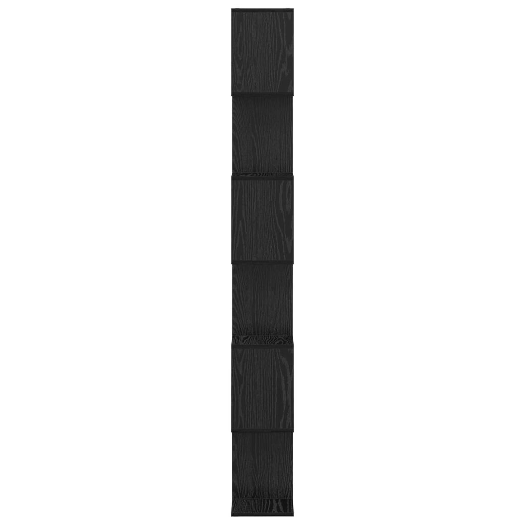 vidaXL Βιβλιοθήκη Μαύρου Δρυός 70x24x193.5 cm Μηχανικής Ξυλείας