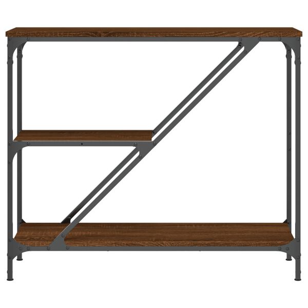 vidaXL Τραπέζι Κονσόλα Καφέ Δρυς 88,5x30x75 εκ. Επεξεργασμένο Ξύλο
