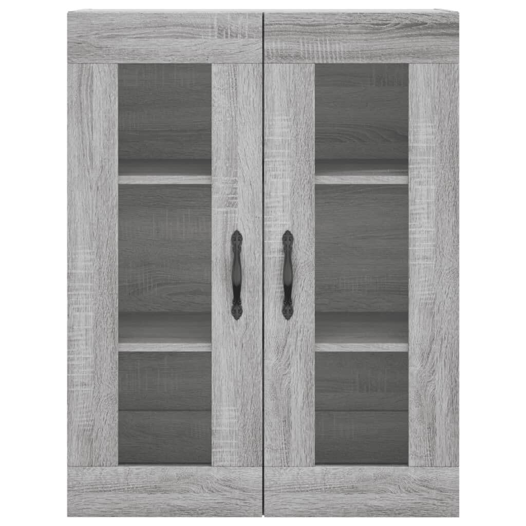 vidaXL Ντουλάπι Επιτοίχιο Γκρι Sonoma 69,5 x 34 x 90 εκ. Επεξεργ. Ξύλο