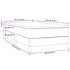 vidaXL &Kappa;&rho;&epsilon;&beta;ά&tau;&iota; Boxspring &mu;&epsilon; &Sigma;&tau;&rho;ώ&mu;&alpha; &Mu;&alpha;ύ&rho;&omicron; 90x190 &epsilon;&kappa;.&Upsilon;&phi;&alpha;&sigma;&mu;ά&tau;&iota;&nu;&omicron;