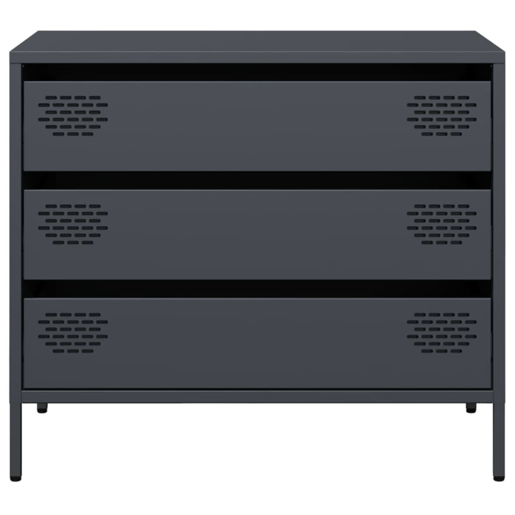 vidaXL Ντουλάπι Ανθρακί 68x39x58,5 εκ. από Χάλυβα Ψυχρής Έλασης