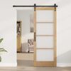 vidaXL Εσωτερική Πόρτα με Γυαλί ORKDAL Καφέ 78 x 202 εκ.