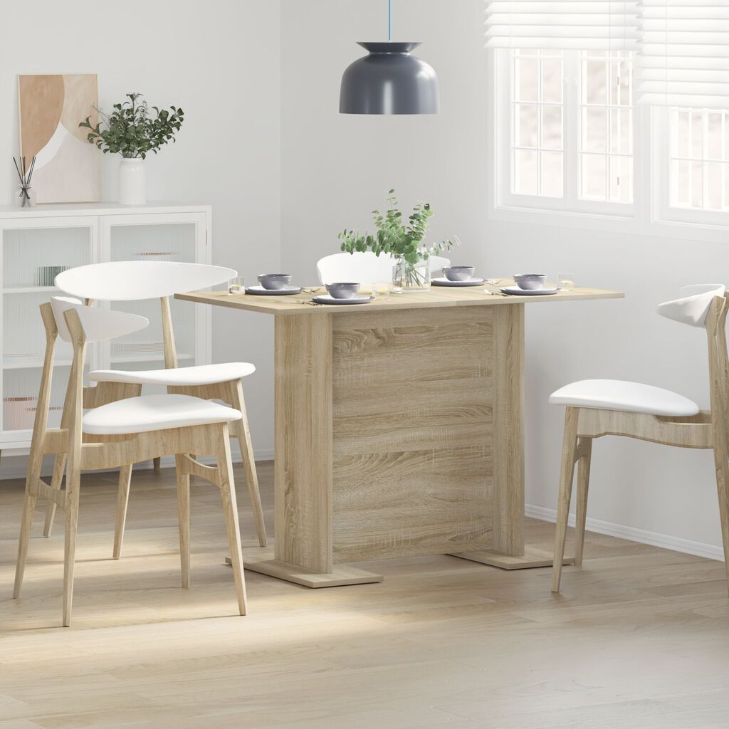 vidaXL Τραπέζι Φαγητού Σονομά Οξιά 110x60x75 εκ Επεξεργασμένο Ξύλο