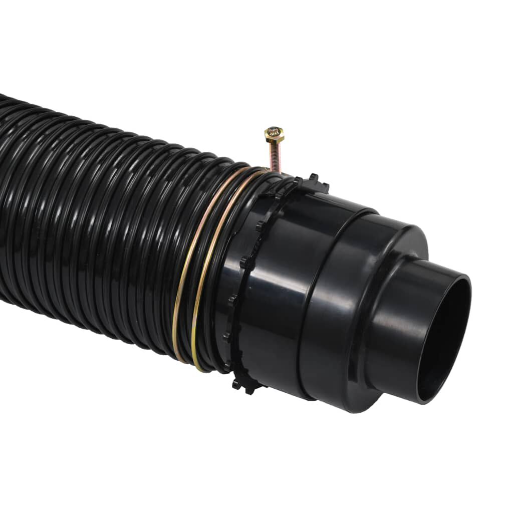 vidaXL Συλλέκτης Σκόνης Μαύρος 550 W με Σετ Προσαρμογέων