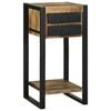 vidaXL End Table &mu;&epsilon; &sigma;&upsilon;&rho;&tau;ά&rho;&iota; &Kappa;&alpha;&phi;έ 40 x 40 x 80 cm &Sigma;&tau;&epsilon;&rho;&epsilon;ό &xi;ύ&lambda;&omicron; &mu;ά&nu;&gamma;&kappa;&omicron;