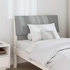 vidaXL Ταπετσαρισμένο κεφαλάρι Ανοιχτό γκρι 75 cm Στερεά ξυλεία πεύκου