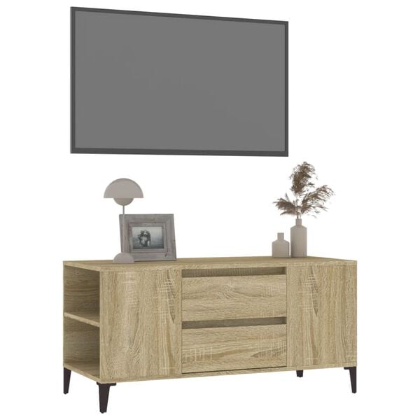vidaXL Έπιπλο Τηλεόρασης Sonoma Δρυς 102x44,5x50 εκ. Επεξ. Ξύλο