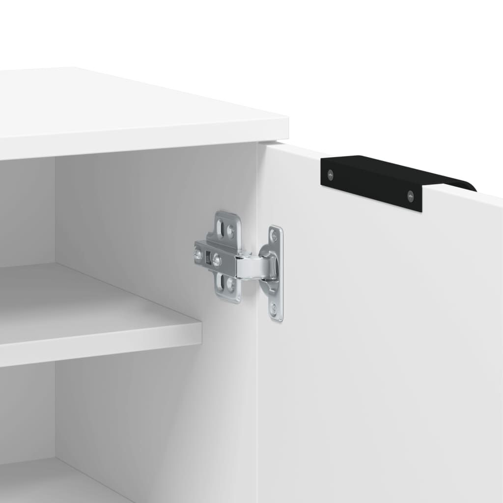 vidaXL Παπουτσοθήκη Λευκή 59x35x100,5 εκ. από Επεξεργασμένο Ξύλο