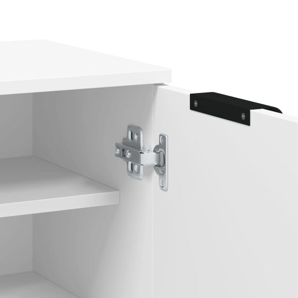 vidaXL Παπουτσοθήκη Λευκή 59x35x100,5 εκ. από Επεξεργασμένο Ξύλο