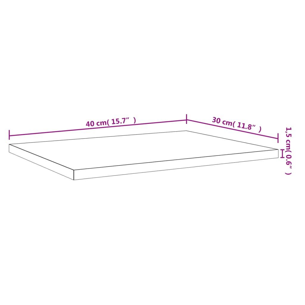 vidaXL Ράφια Τοίχου 4 τεμ. Γκρι Sonoma 40x30x1,5 εκ. Επεξεργ. Ξύλο