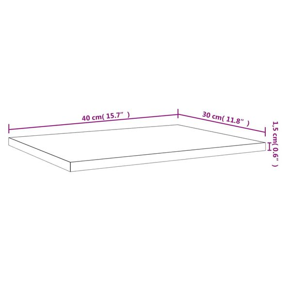 vidaXL Ράφια Τοίχου 4 τεμ. Γκρι Sonoma 40x30x1,5 εκ. Επεξεργ. Ξύλο