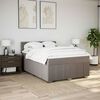 vidaXL &Kappa;&rho;&epsilon;&beta;ά&tau;&iota; Boxspring &mu;&epsilon; &Sigma;&tau;&rho;ώ&mu;&alpha; Taupe 140x190 &epsilon;&kappa;. &Upsilon;&phi;&alpha;&sigma;&mu;ά&tau;&iota;&nu;&omicron;