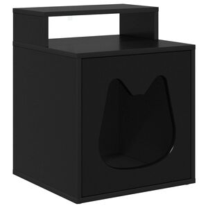 vidaXL &Sigma;&pi;ί&tau;&iota; &Gamma;ά&tau;&alpha;&sigmaf; &Mu;&alpha;ύ&rho;&omicron; 42,5 x 40 x 53,5 &epsilon;&kappa; &Epsilon;&pi;&epsilon;&xi;&epsilon;&rho;&gamma;&alpha;&sigma;&mu;έ&nu;&omicron; &Xi;ύ&lambda;&omicron;