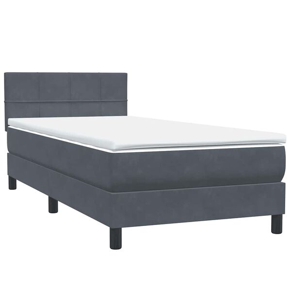 vidaXL Box Spring &Kappa;&rho;&epsilon;&beta;ά&tau;&iota; &mu;&epsilon; &sigma;&tau;&rho;ώ&mu;&alpha; &Sigma;&kappa;&omicron;ύ&rho;&omicron; &gamma;&kappa;&rho;&iota; 100x220 &epsilon;&kappa;. &Beta;&epsilon;&lambda;&omicron;ύ&delta;&iota;&nu;&omicron;