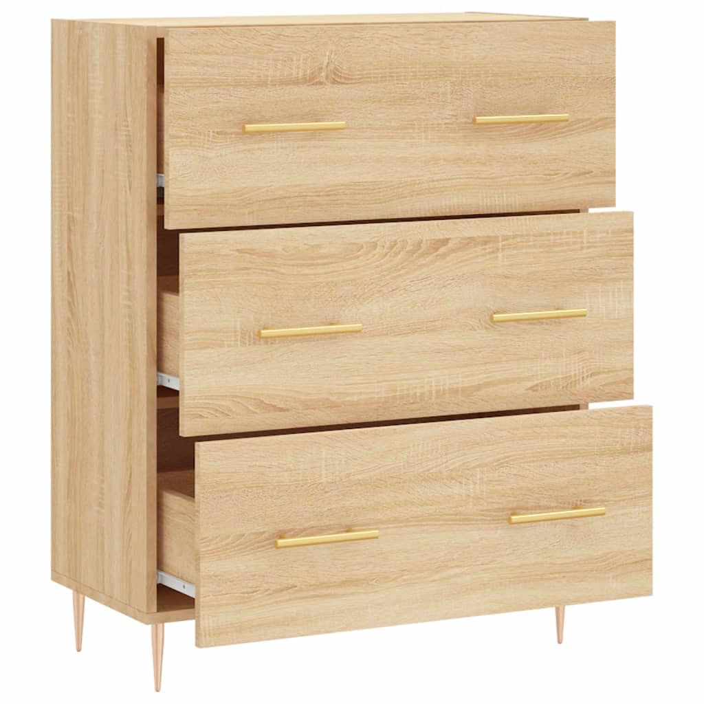 vidaXL Ντουλάπι Sonoma Δρυς 69,5 x 34 x 90 εκ. από Επεξεργασμένο Ξύλο