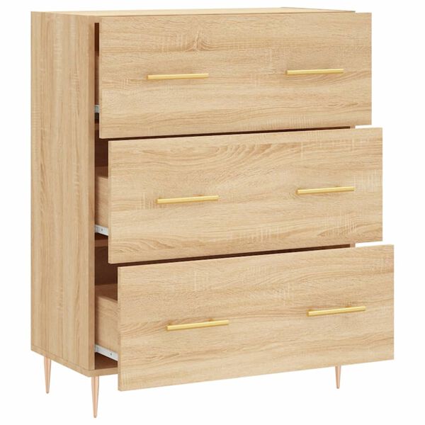 vidaXL Ντουλάπι Sonoma Δρυς 69,5 x 34 x 90 εκ. από Επεξεργασμένο Ξύλο