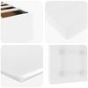 vidaXL Οθωμανικό κρεβάτι με στρώμα Λευκό 120x190 cm Faux Leather