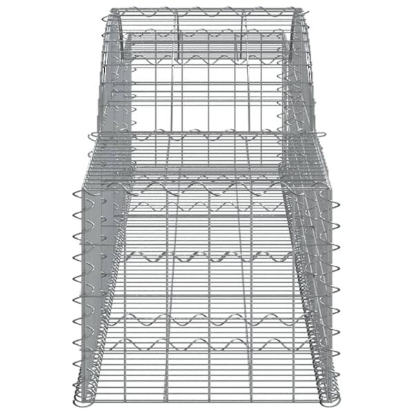 vidaXL Συρματοκιβώτια Τοξωτά 6 τεμ. 300x50x40/60 εκ. Γαλβαν. Ατσάλι