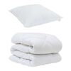 vidaXL Set Παπλώματος Χειμώνα 2 pcs Λευκό 155 x 200 εκ. Μικροΐνες