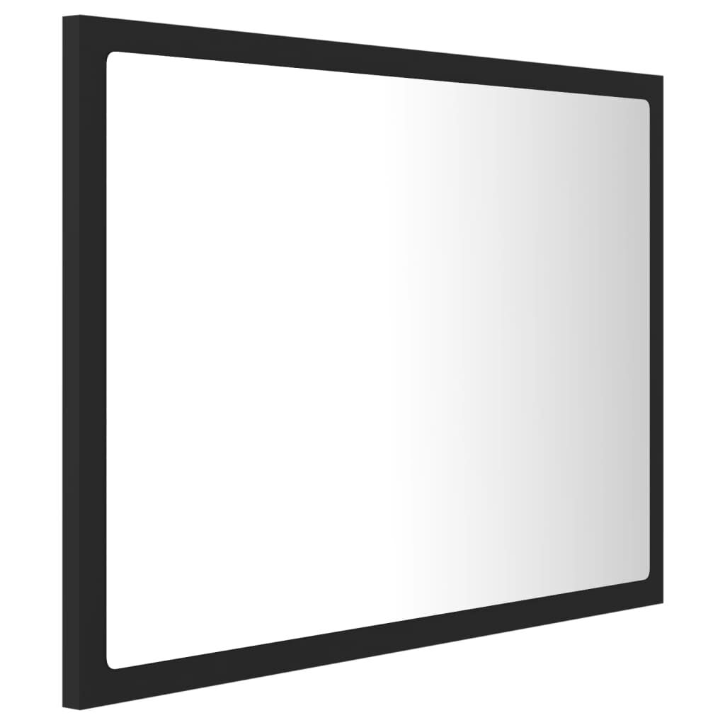 vidaXL Καθρέφτης Μπάνιου με LED Γκρι 60x8,5x37 εκ. από Ακρυλικός