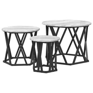 vidaXL &Kappa;&omicron;&mu;&omicron;&delta;ί&nu;&omicron; &Mu;&omicron;&nu;ά&delta;&alpha;&sigmaf; 3 &tau;&mu;&chi;. &Gamma;&kappa;&rho;ί&zeta;&omicron; &Sigma;&omicron;&nu;&omicron;&mu;&alpha; 53 x 53 x 40 cm