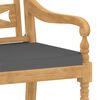 vidaXL Σετ Τραπεζαρίας Κήπου 3 Τεμ. από Μασίφ Ξύλο Teak με Μαξιλάρια