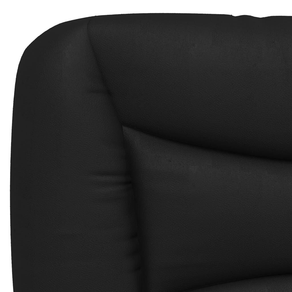 vidaXL Πλαίσιο Κρεβατιού με Κεφαλάρι Μαύρο 180x200 εκ. Συνθετικό Δέρμα