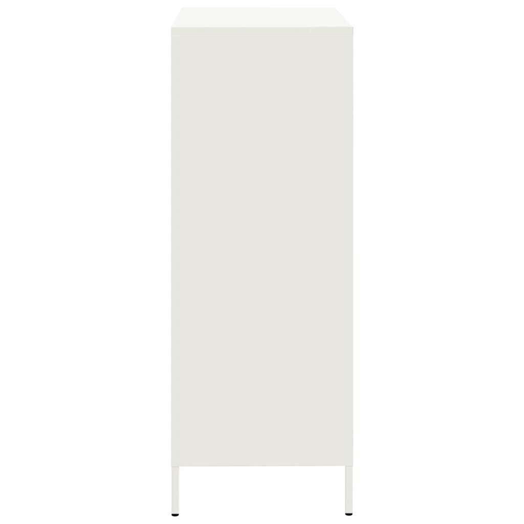 vidaXL Ντουλάπι Λευκό 68x39x101,5 εκ. από Χάλυβα