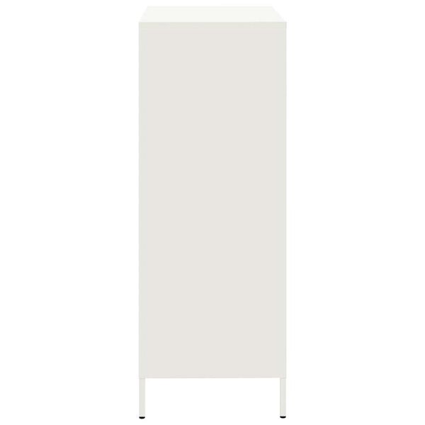 vidaXL Ντουλάπι Λευκό 68x39x101,5 εκ. από Χάλυβα