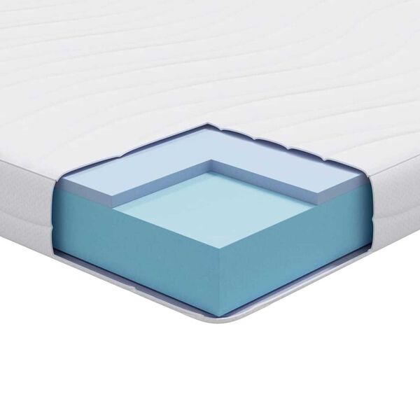 vidaXL Στρώμα Λευκό 200 x 200 cm Pěna