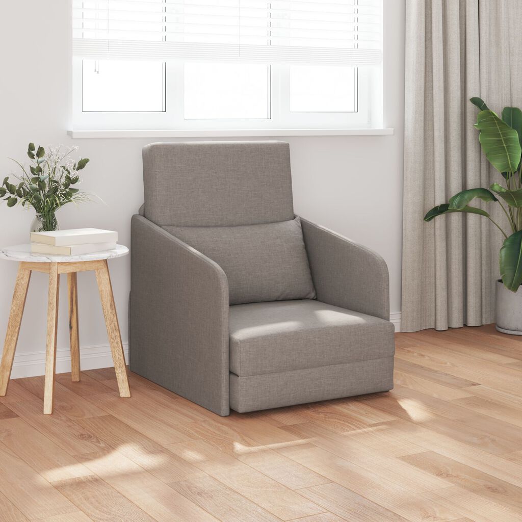 vidaXL Σαλονιού Καναπές Κρεβάτι 2-σε-1 Ταπάζ 65x80x83 εκ. Υφασμάτινος
