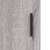 vidaXL Μπουφές Sonoma Γκρι 34,5 x 34 x 180 εκ. από Επεξεργασμένο Ξύλο