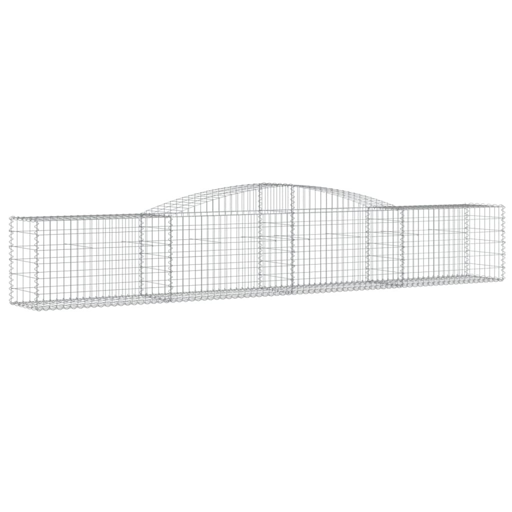 vidaXL Συρματοκιβώτια Τοξωτά 25 τεμ. 400x50x60/80 εκ. Γαλβαν. Ατσάλι