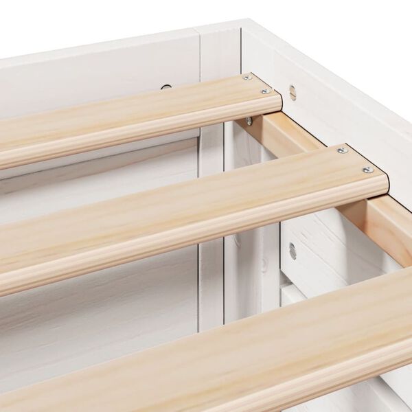 vidaXL Σκελετός Κρεβατιού Χωρίς Στρώμα 90x200 εκ. Μασίφ Ξύλο Πεύκου