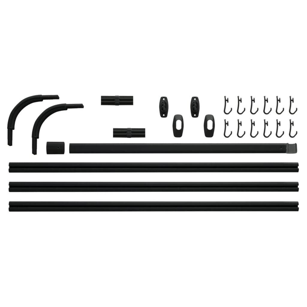 Sealskin Σιδηρόδρομος Κουρτίνας Μπάνιου Σετ Easy-Roll Μαύρος