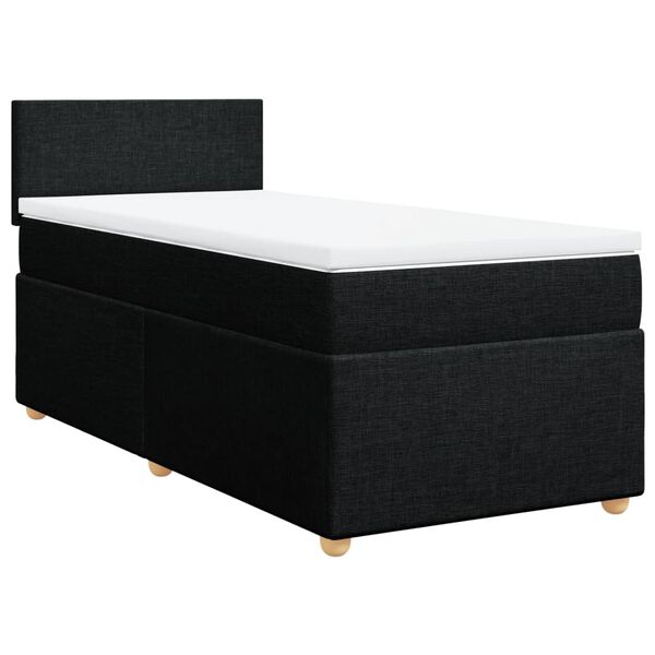 vidaXL &Kappa;&rho;&epsilon;&beta;ά&tau;&iota; Boxspring &mu;&epsilon; &Sigma;&tau;&rho;ώ&mu;&alpha; &Mu;&alpha;ύ&rho;&omicron; 90x190 &epsilon;&kappa;.&Upsilon;&phi;&alpha;&sigma;&mu;ά&tau;&iota;&nu;&omicron;