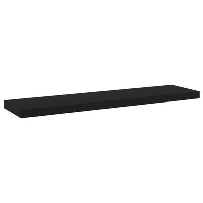 vidaXL Ράφια Βιβλιοθήκης 4 τεμ. Μαύρα 40x10x1,5 εκ. από Επεξ.Ξύλο
